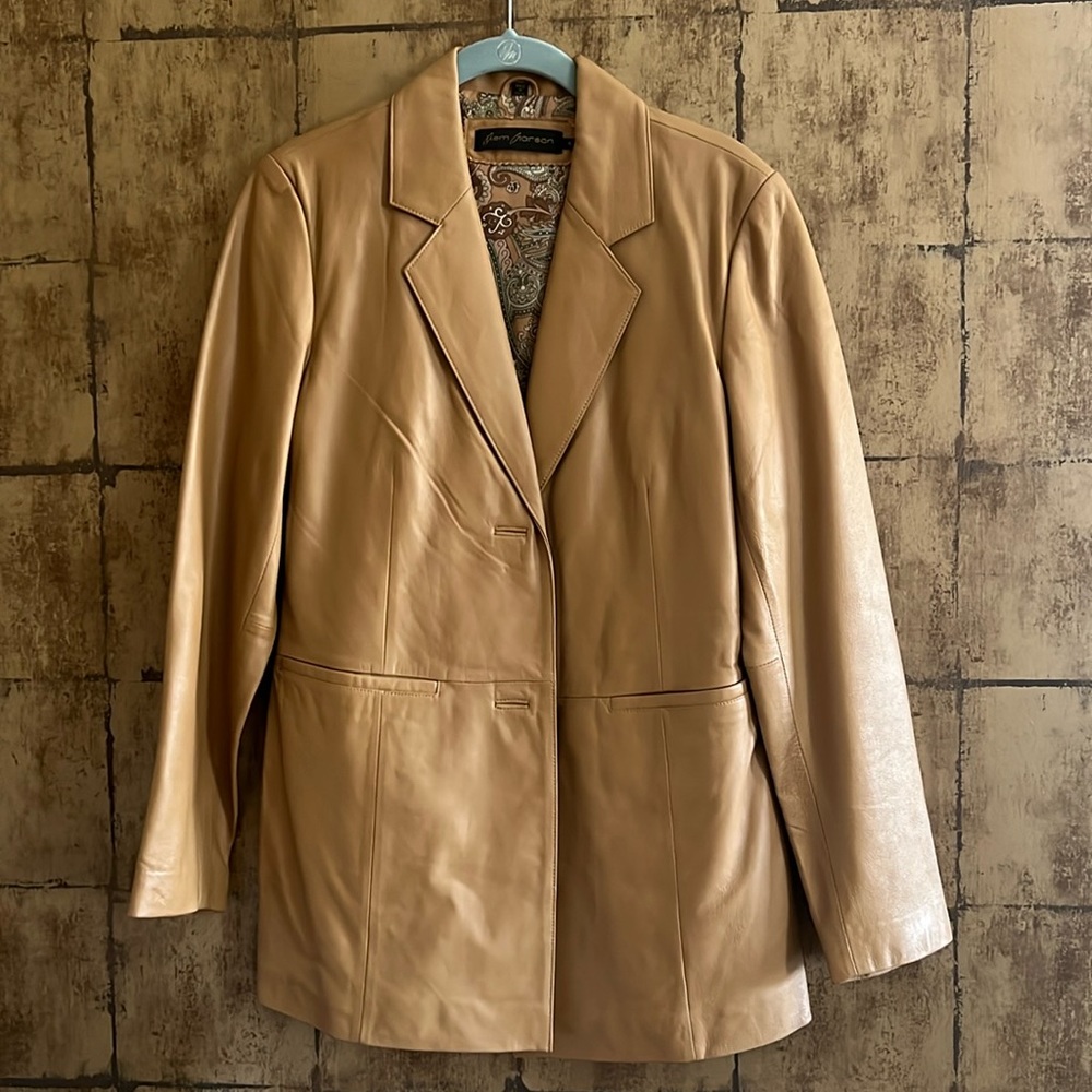Leather Blazer- excellent condition!